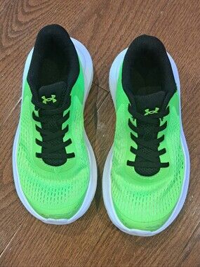 Under Armour Toddler Boy Kids Lime Green Slip On Running Shoes